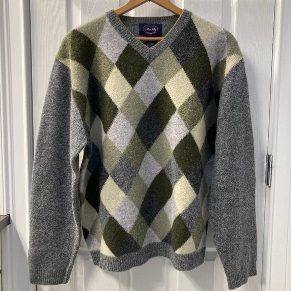 Allen Solly Shetland Wool V-neck Sweater Size Large - Picture 1 of 6